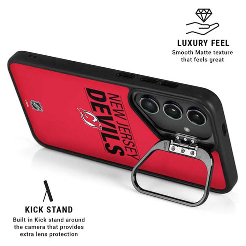 NHL New Jersey Devils Lineup Galaxy S25 Plus Kickstand Case