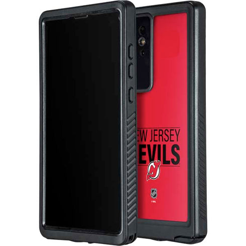 NHL New Jersey Devils Lineup Galaxy S24 Ultra Waterproof Case
