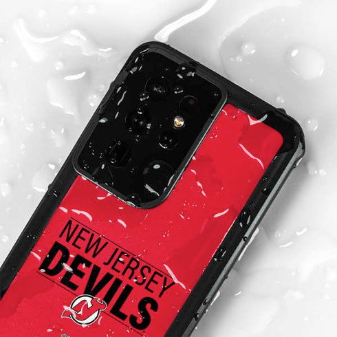 NHL New Jersey Devils Lineup Galaxy S24 Ultra Waterproof Case