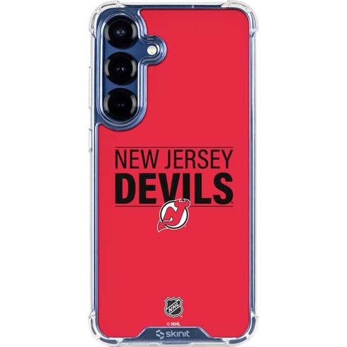 NHL New Jersey Devils Lineup Galaxy S25 Clear Case