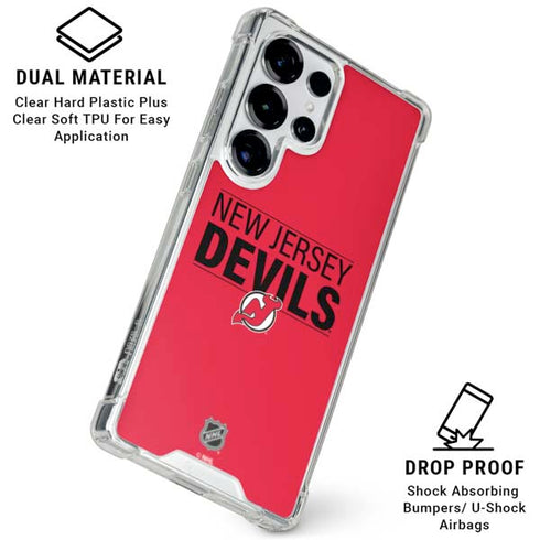 NHL New Jersey Devils Lineup Galaxy S25 Ultra Clear Case
