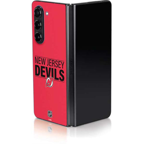 NHL New Jersey Devils Lineup Galaxy Z Fold5 5G Skin