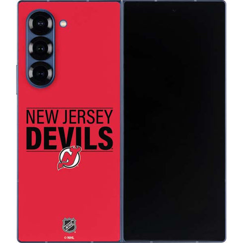NHL New Jersey Devils Lineup Galaxy Z Fold6 Skin