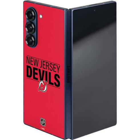 NHL New Jersey Devils Lineup Galaxy Z Fold6 Skin