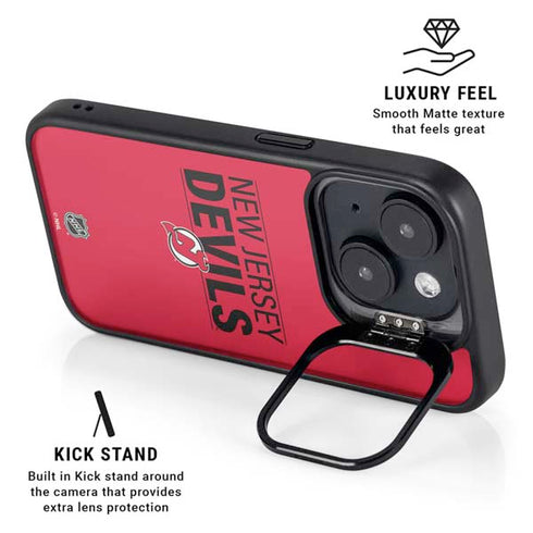 NHL New Jersey Devils Lineup iPhone 14 Plus Kickstand Case