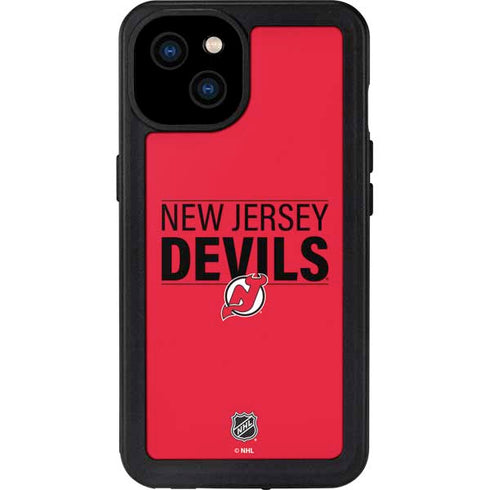 NHL New Jersey Devils Lineup iPhone 15 Plus Waterproof Case