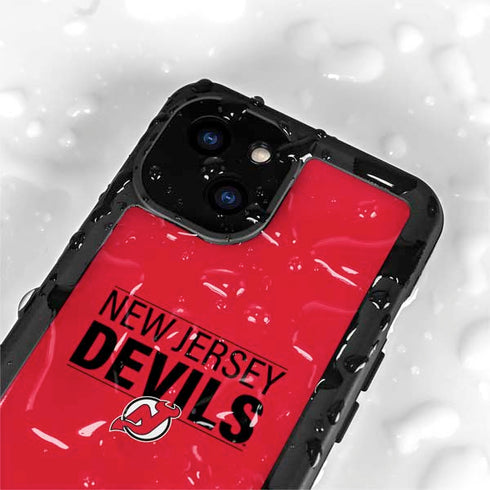 NHL New Jersey Devils Lineup iPhone 15 Plus Waterproof Case