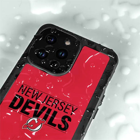 NHL New Jersey Devils Lineup iPhone 15 Pro Waterproof Case