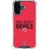 NHL New Jersey Devils Lineup iPhone 16 Clear Case