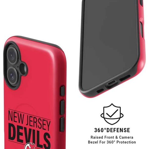 NHL New Jersey Devils Lineup iPhone 16 Magsafe Impact Case