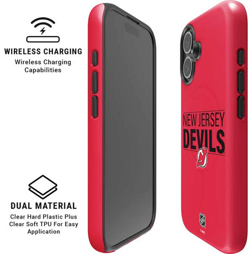 NHL New Jersey Devils Lineup iPhone 16 Magsafe Impact Case