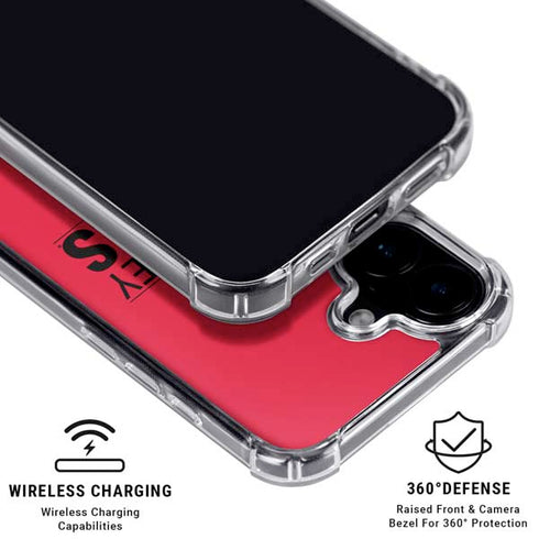 NHL New Jersey Devils Lineup iPhone 16 Plus Clear Case