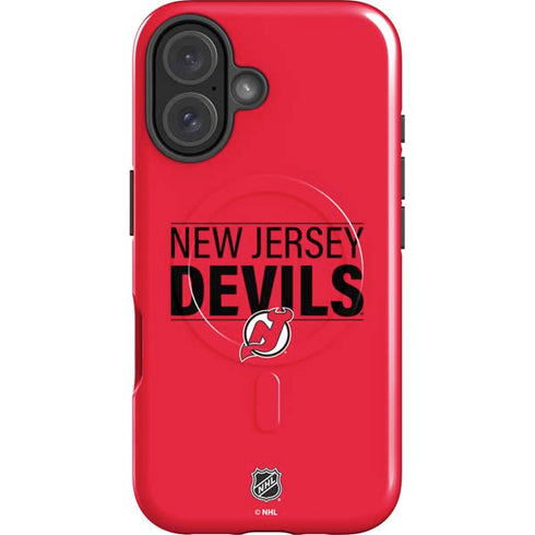 NHL New Jersey Devils Lineup iPhone 16 Plus Magsafe Impact Case