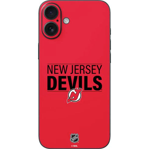 NHL New Jersey Devils Lineup iPhone 16 Plus Skin