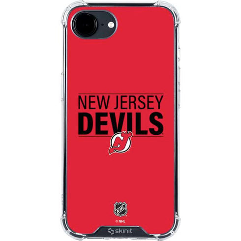 NHL New Jersey Devils Lineup iPhone 16e Clear Case