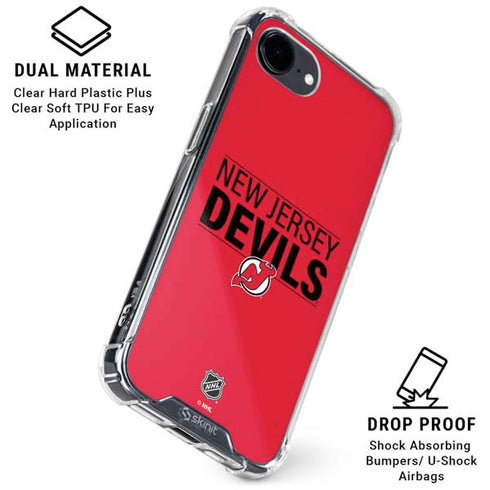 NHL New Jersey Devils Lineup iPhone 16e Clear Case