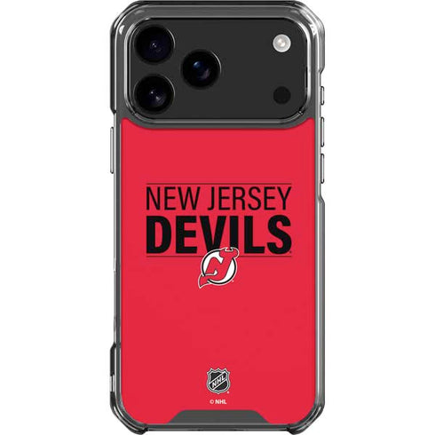 NHL New Jersey Devils Lineup iPhone 18 Pro Max Clear Case