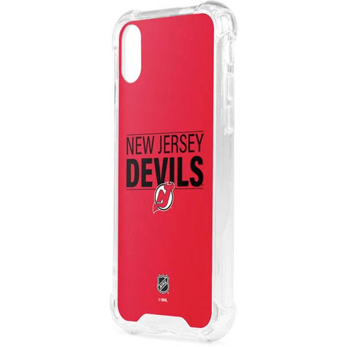 NHL New Jersey Devils Lineup iPhone XS Clear Case