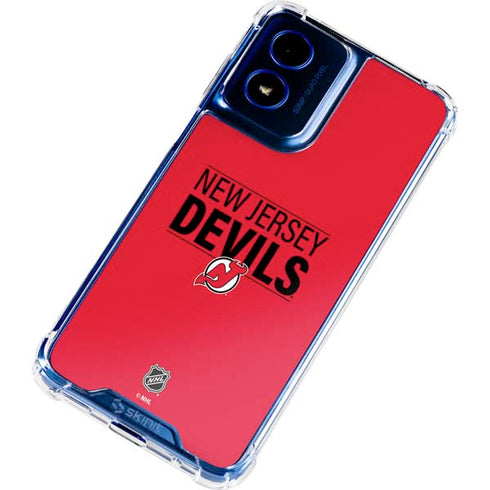 NHL New Jersey Devils Lineup Moto G 5G (2024) Clear Case