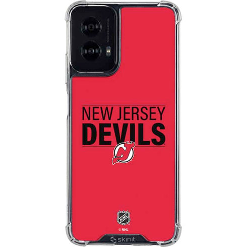 NHL New Jersey Devils Lineup Moto G Power 5G (2024) Clear Case