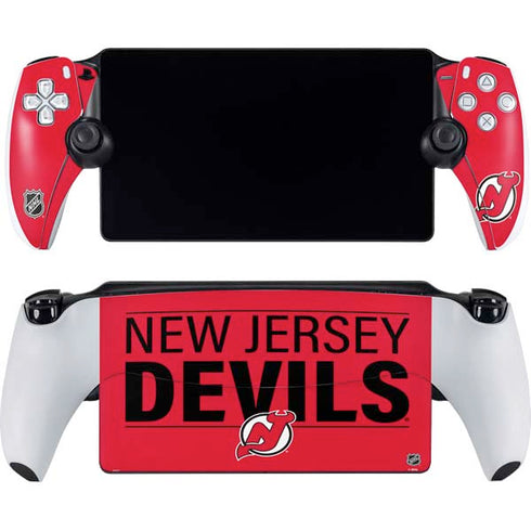 NHL New Jersey Devils Lineup PlayStation Portal Remote Player Skin