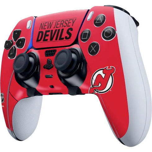 NHL New Jersey Devils Lineup PS5 DualSense Edge Pro Controller Skin