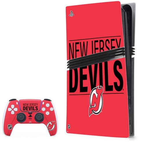 NHL New Jersey Devils Lineup PS5 Pro Bundle Skin