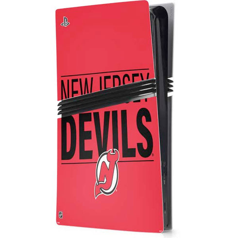 NHL New Jersey Devils Lineup PS5 Pro Console Skin