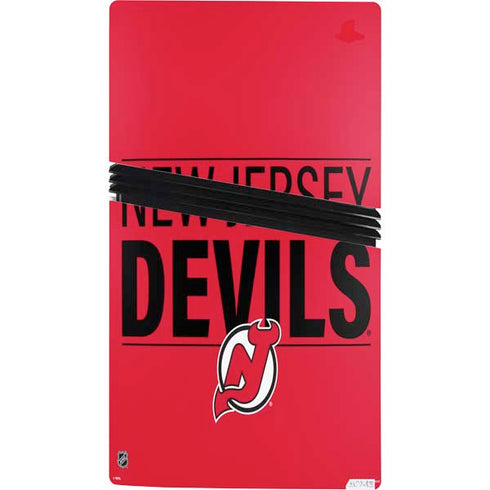 NHL New Jersey Devils Lineup PS5 Pro Console Skin