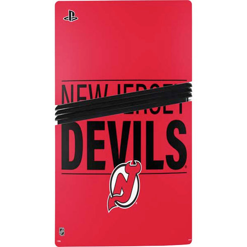 NHL New Jersey Devils Lineup PS5 Pro Disk Bundle Skin