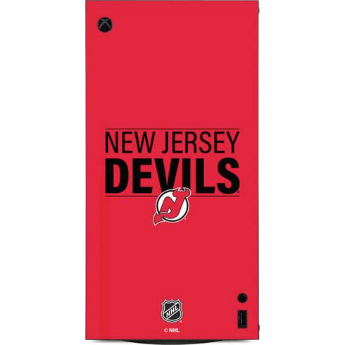 NHL New Jersey Devils Lineup XBox Series X Digital Edition Console Skin