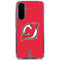 NHL New Jersey Devils Solid Background Galaxy A36 5G Clear Case