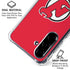 NHL New Jersey Devils Solid Background Galaxy A36 5G Clear Case
