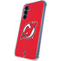 NHL New Jersey Devils Solid Background Galaxy A55 5G Clear Case