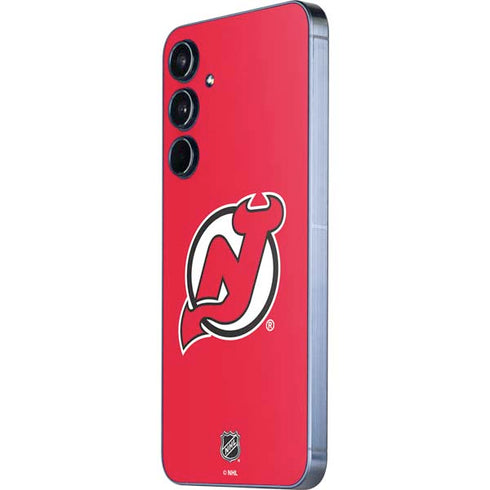 NHL New Jersey Devils Solid Background Galaxy A55 5G Skin