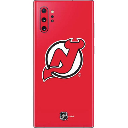 NHL New Jersey Devils Solid Background Galaxy Note 10 Plus Skin