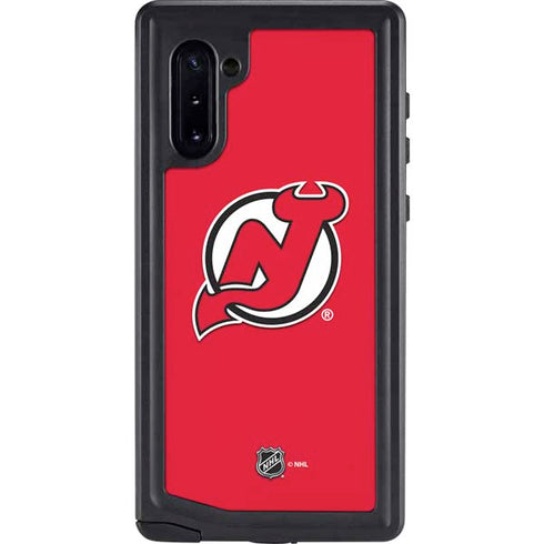 NHL New Jersey Devils Solid Background Galaxy Cases