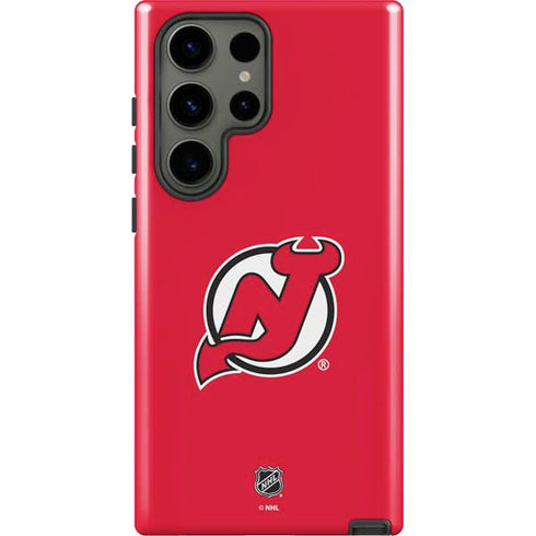 NHL New Jersey Devils Solid Background Galaxy S23 Ultra Pro Case