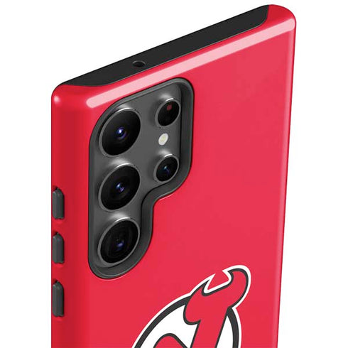 NHL New Jersey Devils Solid Background Galaxy S23 Ultra Pro Case
