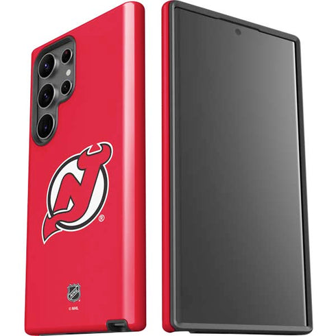 NHL New Jersey Devils Solid Background Galaxy S23 Ultra Pro Case