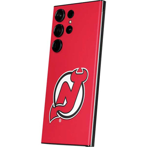 NHL New Jersey Devils Solid Background Galaxy Skins
