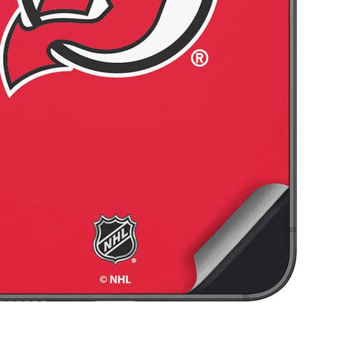 NHL New Jersey Devils Solid Background Galaxy S25 Plus Skin