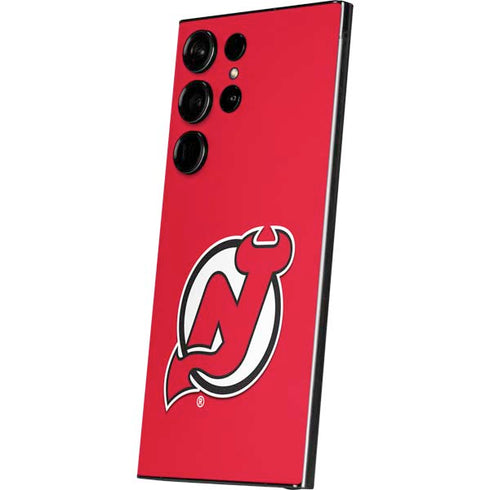 NHL New Jersey Devils Solid Background Galaxy S25 Ultra Skin