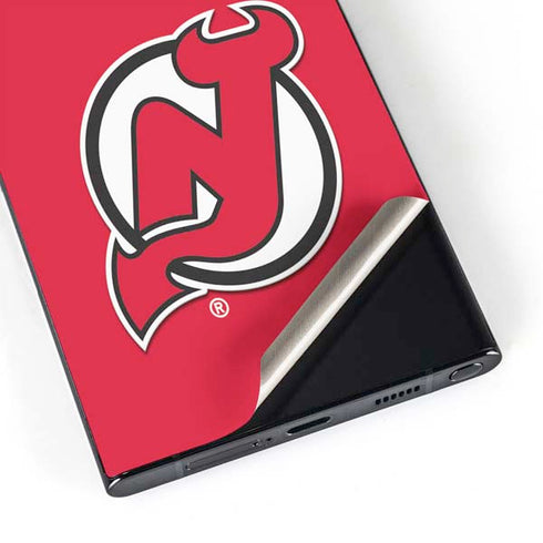 NHL New Jersey Devils Solid Background Galaxy S24 Ultra Skin