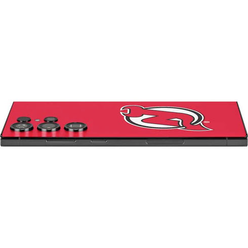 NHL New Jersey Devils Solid Background Galaxy S25 Ultra Skin
