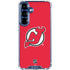 NHL New Jersey Devils Solid Background Galaxy S25 Clear Case