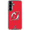 NHL New Jersey Devils Solid Background Galaxy S26 Clear Case