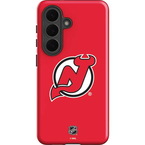 NHL New Jersey Devils Solid Background Galaxy S26 Plus Impact Case
