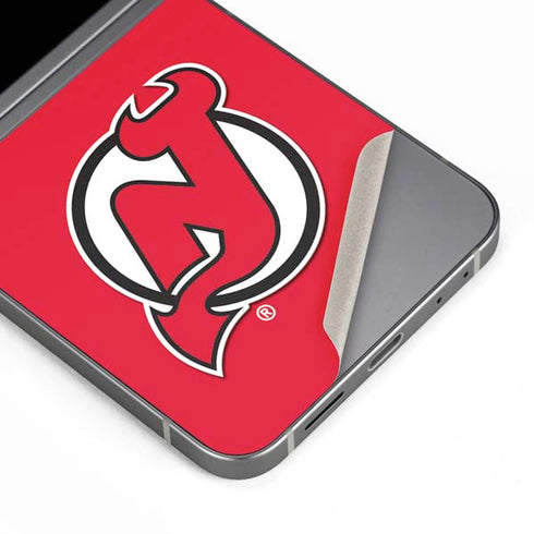 NHL New Jersey Devils Solid Background Galaxy Z Flip6 Skin
