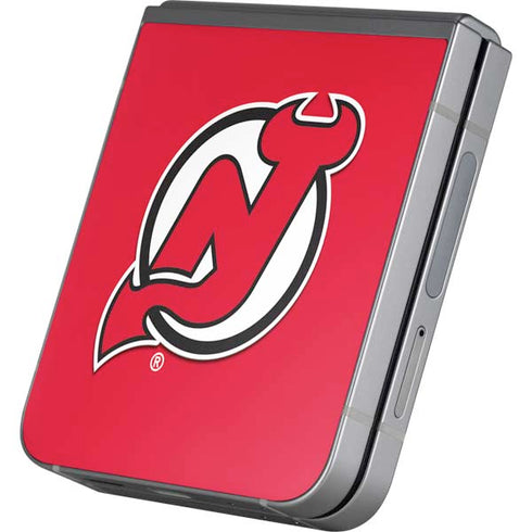 NHL New Jersey Devils Solid Background Galaxy Z Flip6 Skin